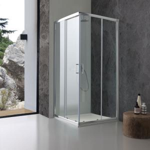 Box doccia quadrato giada 90x90 con cristallo trasparente