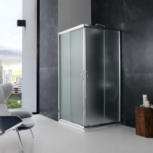 Box doccia angolare quadrato giada 90x90 cristallo opaco 