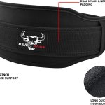 Cintura per sollevamento pesi, supporto lombare, cintura per palestra, bodybuilding, stacco, squat, deadlifts, esercizio fitness, per Uomo e Donna, Imbottita Neoprene