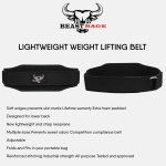 Cintura per sollevamento pesi, supporto lombare, cintura per palestra, bodybuilding, stacco, squat, deadlifts, esercizio fitness, per Uomo e Donna, Imbottita Neoprene