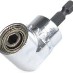 Tournevis à angle droit, adaptateur pour tournevis coudé, 105°, acier, 1/4 pouce