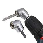 Tournevis à angle droit, adaptateur pour tournevis coudé, 105°, acier, 1/4 pouce
