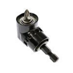 Tournevis à angle droit, adaptateur pour tournevis coudé, 105°, acier, 1/4 pouce