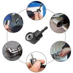 Tournevis à angle droit, adaptateur pour tournevis coudé, 105°, acier, 1/4 pouce