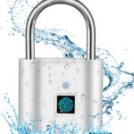 SPORWAY Fingerabdruckschloss – Wasserdicht, USB-Aufladung, Schlüssel- & Codefrei