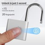 SPORWAY Fingerabdruckschloss – Wasserdicht, USB-Aufladung, Schlüssel- & Codefrei