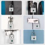 SPORWAY Fingerabdruckschloss – Wasserdicht, USB-Aufladung, Schlüssel- & Codefrei