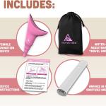 Pitch and trek, urinatoio portatile per donna, per pipi in piedi, pikono femminile per viaggi