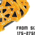 Fasce antiscivolo, anti slittamento, per neve, catene da neve, universali, pneumatici da 165mm A 275mm, riutilizzabile, confeziona da 6 pezzi