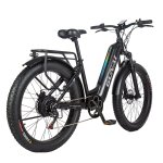 Elektrofahrrad für Erwachsene, 26 Zoll, City-Elektrofahrrad, mit Frontdämpfer, mit 500W Bafang Motor, abnehmbarer Samsung 48V 17.5AH Batterie, GUNAI GN26.