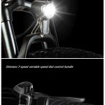 Elektrofahrrad für Erwachsene, 26 Zoll, City-Elektrofahrrad, mit Frontdämpfer, mit 500W Bafang Motor, abnehmbarer Samsung 48V 17.5AH Batterie, GUNAI GN26.