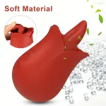 Rose Toy Stimolatore a Lingua con 10 Modalità - Vibratore a Leccata Elettrica per Clitoride - Giocattolo Sessuale Ricaricabile per Donne e Coppie