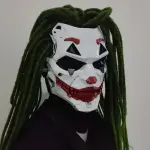 Clown Kostüm Maske Horror Full-Face – Einheitsgröße