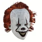 Horror Clown Killer Maske – Gruseli-Set mit Spukschreien & Bösem Lächeln