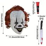 Horror Clown Killer Maske – Gruseli-Set mit Spukschreien & Bösem Lächeln