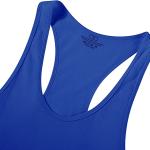 Fitness Tank Top, Fitnessstudio, Bodybuilding, ärmellose Baumwollweste, Sport Tank Top, Cabeen Beast, blau