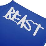 Fitness Tank Top, Fitnessstudio, Bodybuilding, ärmellose Baumwollweste, Sport Tank Top, Cabeen Beast, blau
