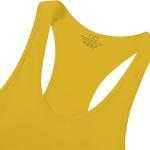 Canotta fitness, palestra, bodybuilding, canottiera smanicato in cotone, sport tank top, Cabeen Beast, giallo