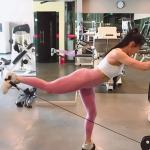 Bracelet pour la cheville, pour l'exercice de fitness, spécifique pour Fesses et Leg Curl, couleur noire