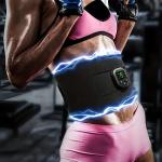 Entraîneur Musculaire Abdominal, avec bandeau EMS, 6 modes, 19 niveaux d'intensité, stimulateur ABS