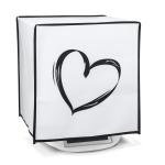 Couverture, couvercle, étui, noir blanc pour Thermomix Bimby TM5 TM6 kwmobile