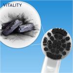Oral-b vitality 100 spazzolino elettrico pure clean 1 spazzolino nero 1 testina con setole al carbone