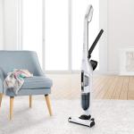Bosch Flexxo Aspirateur sans fil à 2 vitesses avec une capacité de 0,4 L, Blanc