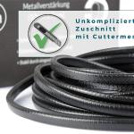 Autotürprofile, Gummi, metallverstärkt, 8m