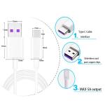 USB-Kabel - USB-C Typ-C, Aufladen und Übertragen von weniger Daten schnell, 2m, weiß