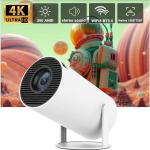 4K Projektor, Android 11, HY300, h713, 200ANSI, BT5.0, 1280 x 720P, WLAN, 180-Grad-Neigungsfunktion, 130 Zoll, Heimkino, tragbarer Projektor