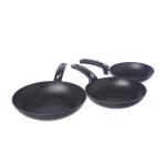 Set 3 Padelle, 20 cm/24 cm/28 cm, marca Moneta Etnea