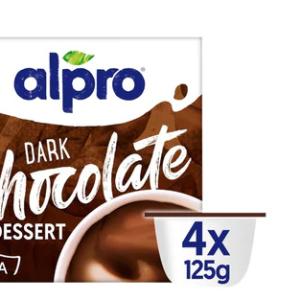 Alpro dessert chocolat noir 4x125gr