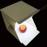 Tragbares Mini-Fotostudio mit LED-Leuchten, Größe 23 x 23 x 24 cm