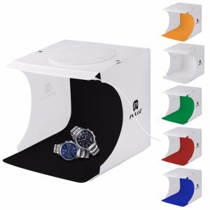 Mini portable Fotostudio mit LED-Leuchten und Loch über 24 x 23 x 23 cm 550 ML
