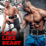 Ceinture de gym pour homme et femme, en cuir professionnel, idéale pour l'haltérophilie, la musculation, le crossfit, le powerlifting et le squat BEAST RAGE