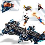 LEGO Super Heroes Marvel Helicarrier degli Avengers con Iron Man, Thor e Capitan Marvel, Serie Supereroi, 76153