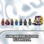 LEGO Super Heroes Marvel Helicarrier degli Avengers con Iron Man, Thor e Capitan Marvel, Serie Supereroi, 76153