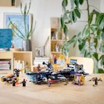 LEGO Super Heroes Marvel Helicarrier degli Avengers con Iron Man, Thor e Capitan Marvel, Serie Supereroi, 76153