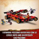 LEGO NINJAGO Ninja X-1 Super voiture de course, petite voiture et moto Ninja avec figurine Golden Cole, 71737