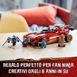 LEGO NINJAGO Ninja X-1 Super voiture de course, petite voiture et moto Ninja avec figurine Golden Cole, 71737