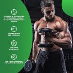 Testosteron und hormonaromatisiertes Pulvergetränk mit DAA, TST+GH, 300 g (50 Dosen), Orangengeschmack.