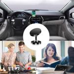 Support magnétique double pour téléphone portable, pour salle de sport, avec double aimant, noir