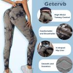 Leggings sportivi donna, vita alta pancia piatta, Push Up, vita alta, Opaco scrunch, Pantaloni palestra fitness per yoga jogging