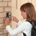 Cassa forte per chiavi, per esterno in metallo, con combinazione codice, ideale per depositare chiavi, materiale in metallo