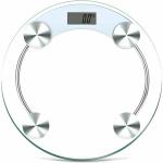 Pèse personne numérique, transparent avec verre, poids maximum 150 kg