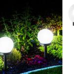Scheinwerfer, Solarlampe, Straßenlaterne, Gartenleuchten, Trittbrett, 4 Stück, LED