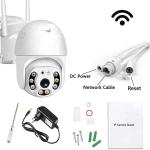 Überwachungskamera, Outdoor WIFI-Kameras, PTZ, 1080P IP Cam Wireless, 355° /90°, 40M Nachtsicht, Bewegungserkennung, APP