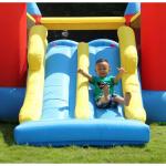 Big castello, gonfiabile, scivolo doppio, gioco per bambini, tappeto saltarello, Happy Hop, 460m, 180kg