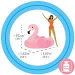 Intex Mega Flamingo 142 x 137 x 97 CM
