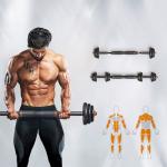 Kettle und Langhantelset, Multifunktions-, Fitnessübungen, 30 kg.